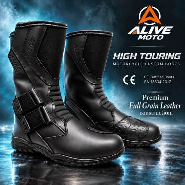 High touring motorcycle custom boots CE-level 2 (EN 13634:2017) High touring motorcycle custom boots CE-level 2 (EN 13634:2017)