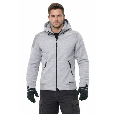 Motorcycle Classic Light Grey riding hoodie (CE 17092:2020)
