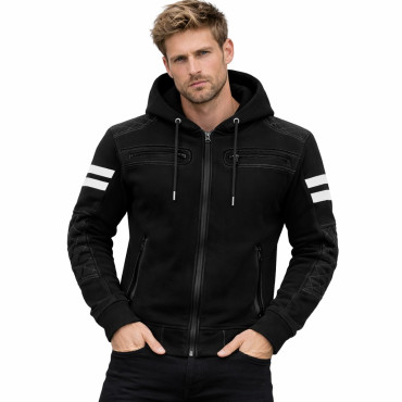 Premium Rival black CE 170922020 waterproof MC hoodie