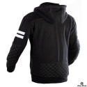 Lady Rival black Kevlar waterproof motorcycle hoodie