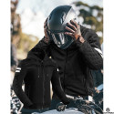 Lady Rival black Kevlar waterproof motorcycle hoodie