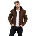 Premium Rival brown CE waterproof MC hoodie