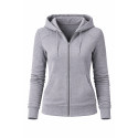 Premium Lady Classic Light Grey Mc Hoodie (CE 17092)