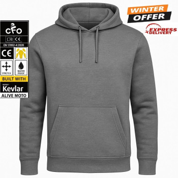 Bandit waterproof motorcycle semi kevlar hoodie - Dark Green (Urban)