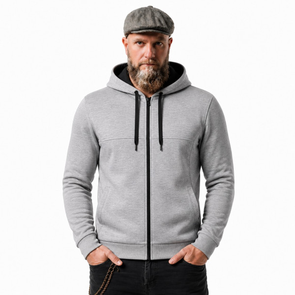 Alive Moto Urban Sport V2 Motorcycle Grey Hoodie - CE certified
