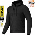 Alive Moto Urban Sport V2 Motorcycle Black Hoodie - CE certified