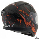 AXOR APEX HUNTER BLACK ORANGE SUN VISOR MC HELMET