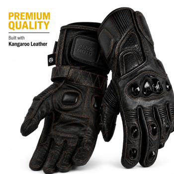Kangaroo Thunder - Pro long motorcycle gloves