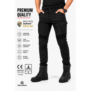 Cargo Jet Black GT-Rider jean pant Cargo Jet Black GT-Rider jean pant