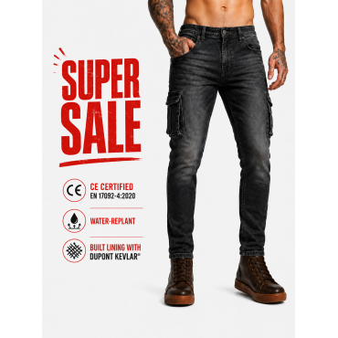 Cargo DarkNight Cruiser Bobber motorcycle men's jeans
