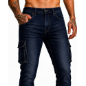 Cargo Dark Blue Cruiser motorcycle jean