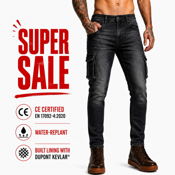 Cargo Cruiser Dark Night motorcycle jean (CE 17092)