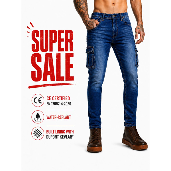 Cargo Cruiser Original-Blue motorcycle jean (CE 17092)