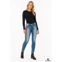 Lady Cruiser Retro Blue motorcycle denim jeans (CE 17092)