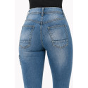 Lady Cruiser Retro Blue motorcycle denim jeans (CE 17092)