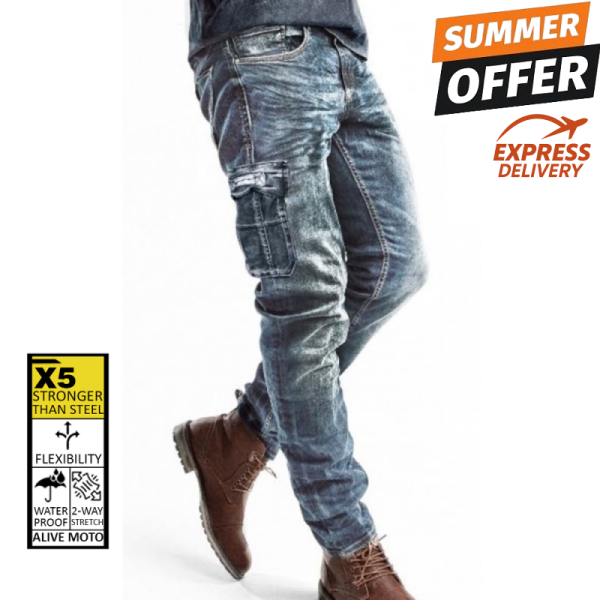 Cargo Cruiser V2 Dirty Blue motorcycle men's jean (CE17092) Cargo Cruiser V2 Dirty Blue motorcycle men's jean (CE17092)