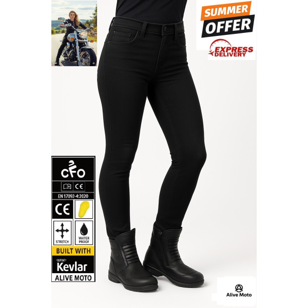 Lady Commander Black Shade motorcycle jean (CE 17092)