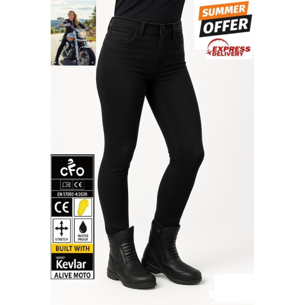 Lady Commander Black Shade motorcycle jean (CE 17092) Lady Commander Black Shade motorcycle jean (CE 17092)