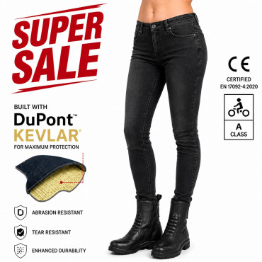 Lady Commander Black Shade motorcycle jean (CE 17092) Lady Commander Black Shade motorcycle jean (CE 17092)