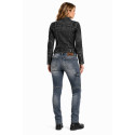 LADY CARGO DIRTY GREY GT-RIDER WATER-REPELLENT CE MOTORCYCLE RIDING JEANS