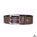 Motorcycle Leather Belt Brown