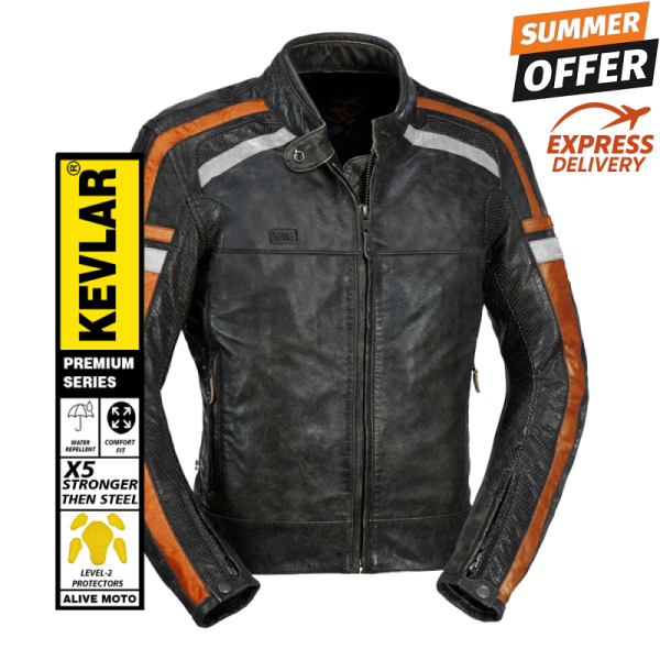 Riverside motorcycle leather jacket