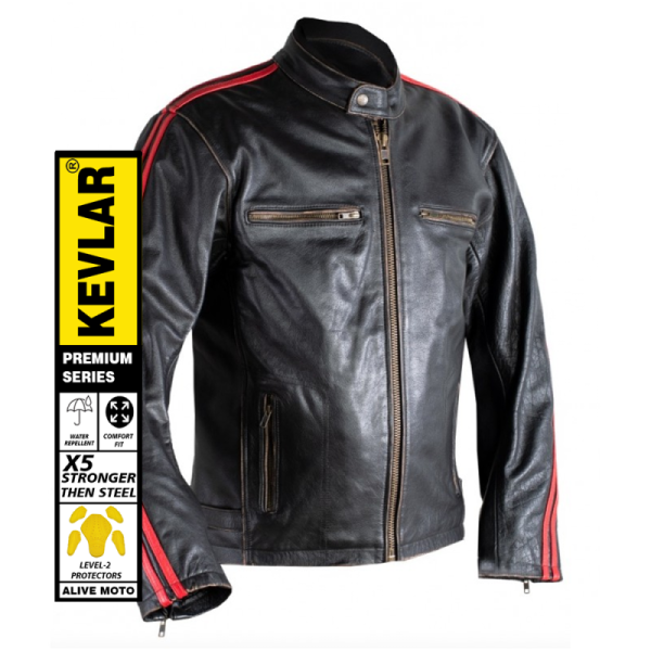 Rider motorcycle leather jacket