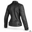 Lady Bandit 92X Distressed Black Goat Nappa Leather Jacket – CE Premium Motorcycle Biker Jacket | Alive Moto