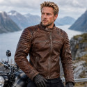 Bandit 92X brown Gaot nappa premium motorcycle leather jacket
