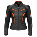 Lady Orange Prospect motorcycle leather jackets