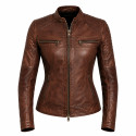 Lady GhostRide leather jacket