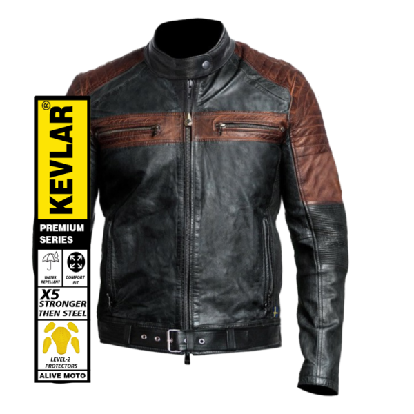 Ghost HD dual Motorcycle leather jacket
