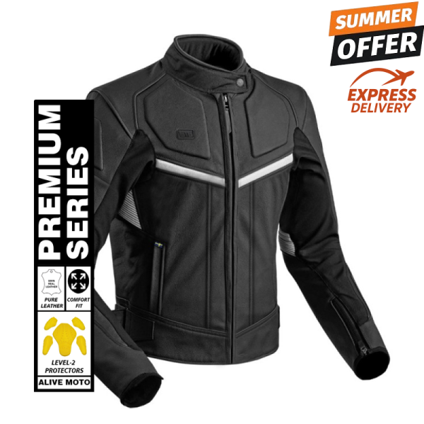 Koja motorcycle racing leather jacket