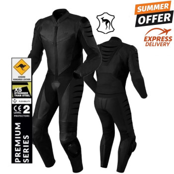 Kangaroo Premium FX black 2-piece Motorcycle Leather Suits Kangaroo Premium FX black 2-piece Motorcycle Leather Suits