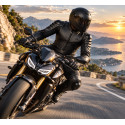 Kangaroo Premium FX Black Two-Piece Motorcycle Leather Suit – Alive Moto