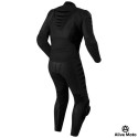 Kangaroo premium FX black one-piece motorcycle leather suit