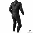 Kangaroo Premium FX Black One-Piece Motorcycle Leather Suit – Alive Moto