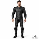 Kangaroo Premium FX Black One-Piece Motorcycle Leather Suit – Alive Moto