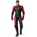 ATA Savage Red One-Piece Motorcycle Leather Suit – Full-Coverage Racing Suit | Alive Moto