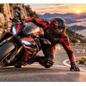 ATA Savage Red One-Piece Motorcycle Leather Suit – Full-Coverage Racing Suit | Alive Moto