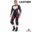 Alive Lady Pink Motorcycle Leather Two-Piece Suit – Protective Riding Gear | Alive Moto