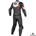 ATA Fortune Red Combo motorcycle leather  two piece suit