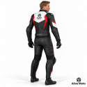 ATA Fortune Red Combo Two-Piece Motorcycle Leather Suit – Alive Moto