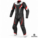 ATA Fortune Red Combo Two-Piece Motorcycle Leather Suit – Alive Moto