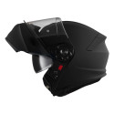 NIGHTHAWK 22.06 FLIP FRONT MATT BLACK OPENABLE MOTORCYCLE HELMET