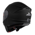 NIGHTHAWK 22.06 FLIP FRONT MATT BLACK OPENABLE MOTORCYCLE HELMET