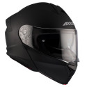 NIGHTHAWK 22.06 FLIP FRONT MATT BLACK OPENABLE MOTORCYCLE HELMET