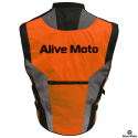 Black Reflex Orange Motorcycle Vest
