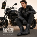 Motorcycle touring boots Black  CE-level 2 (EN-13634:2017)