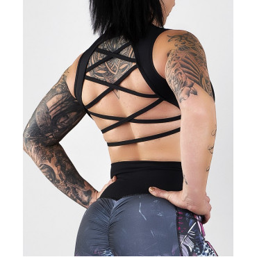 SHAPELAB CRISS CROSS TOP